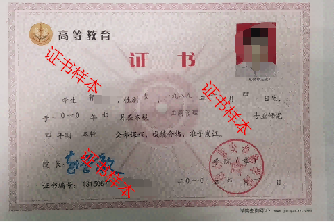 证书样本(图2)